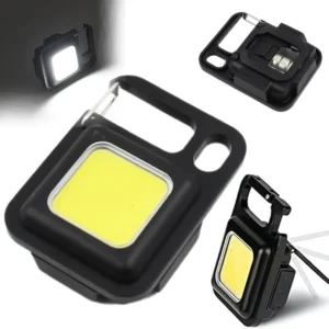 Keychain Flashlight – LED, Folding Bracket & Bottle Opener