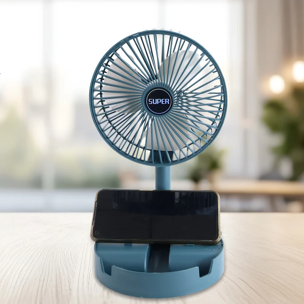 Portable Desktop Fan – Adjustable, Silent, Foldable - Image 3