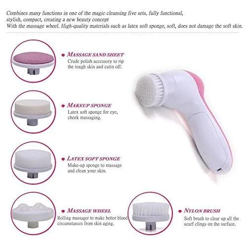 Facial Massager – 5-in-1 Body Cleanser & Exfoliator - Image 2
