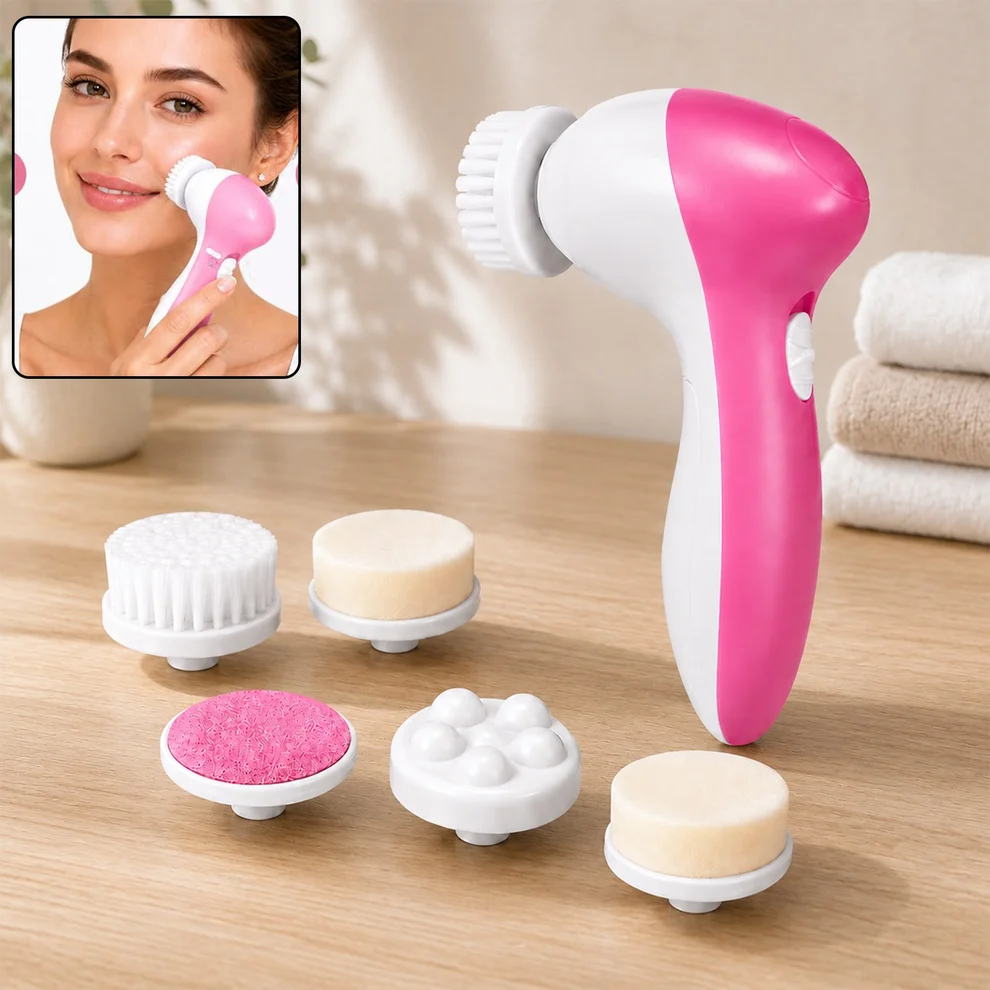 Facial Massager – 5-in-1 Body Cleanser & Exfoliator